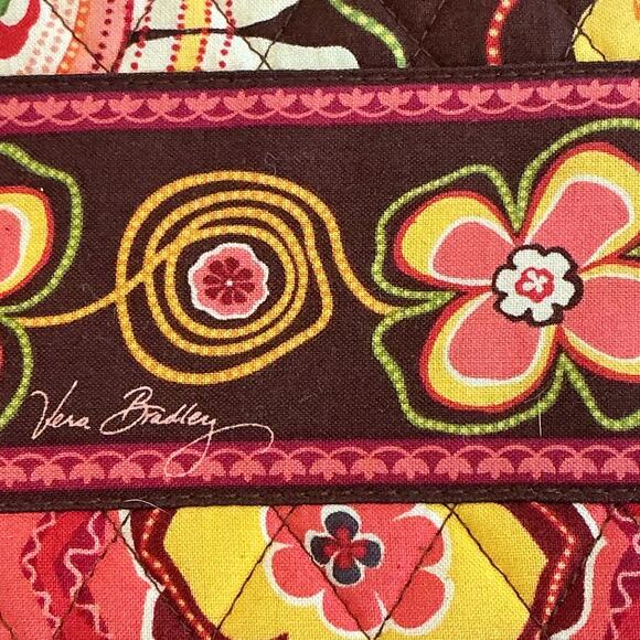 VERA BRADLEY Opera Quilted Wallet Folkloric, Make Me Blush, Buttercup - Picture 13 of 16